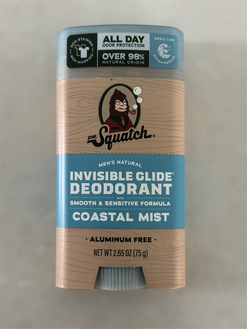Brand New Dr. Squatch Invisible Glide Deodorant Costal Mist